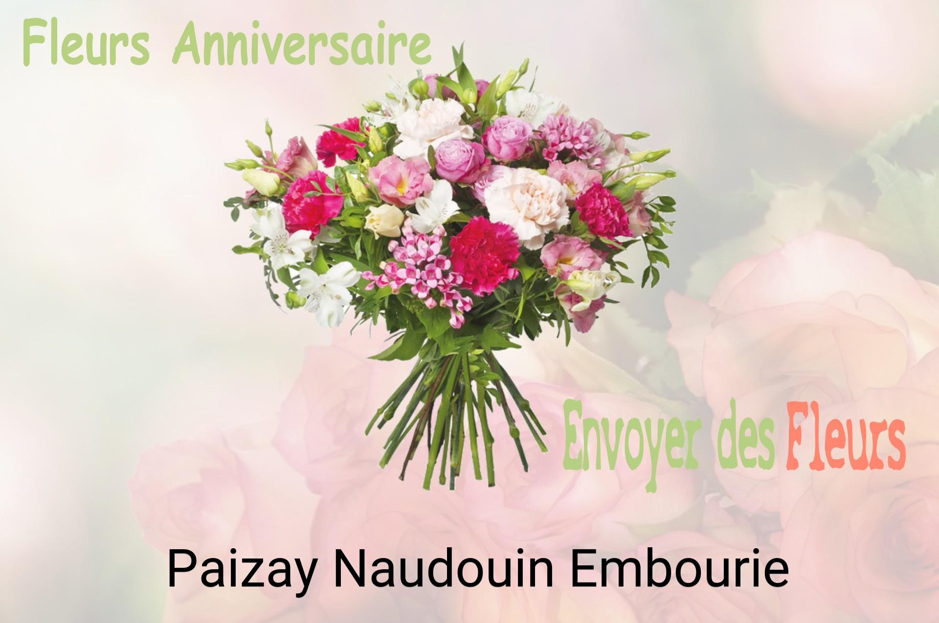 Bouquet de fleurs d’anniversaire livré à Paizay-Naudouin-Embourie