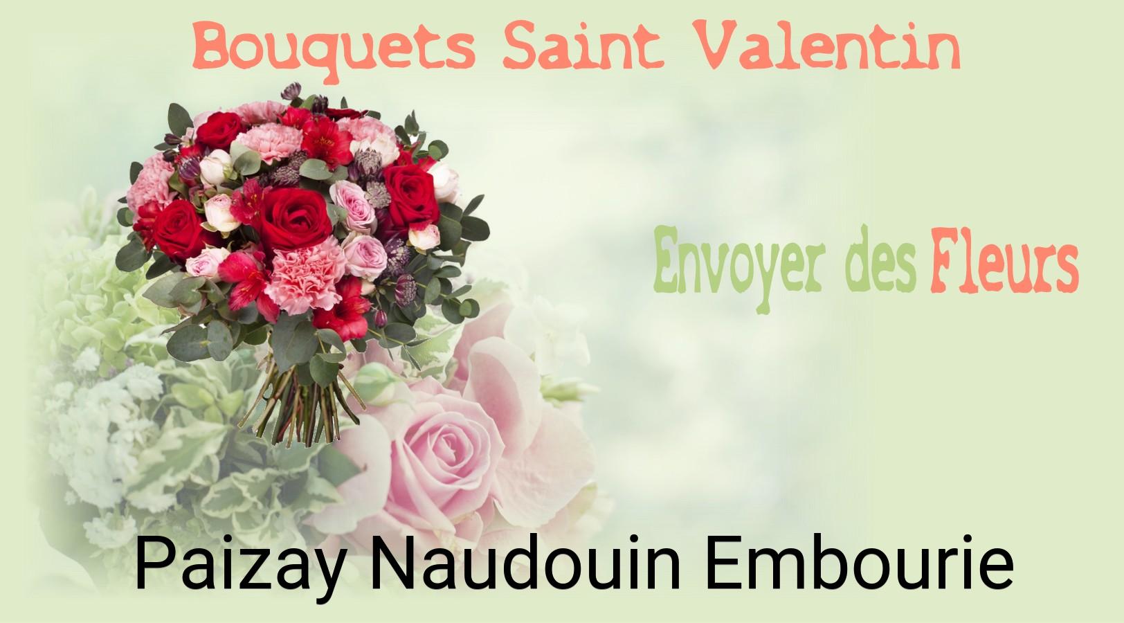 Roses de Saint-Valentin livrées à Paizay-Naudouin-Embourie
